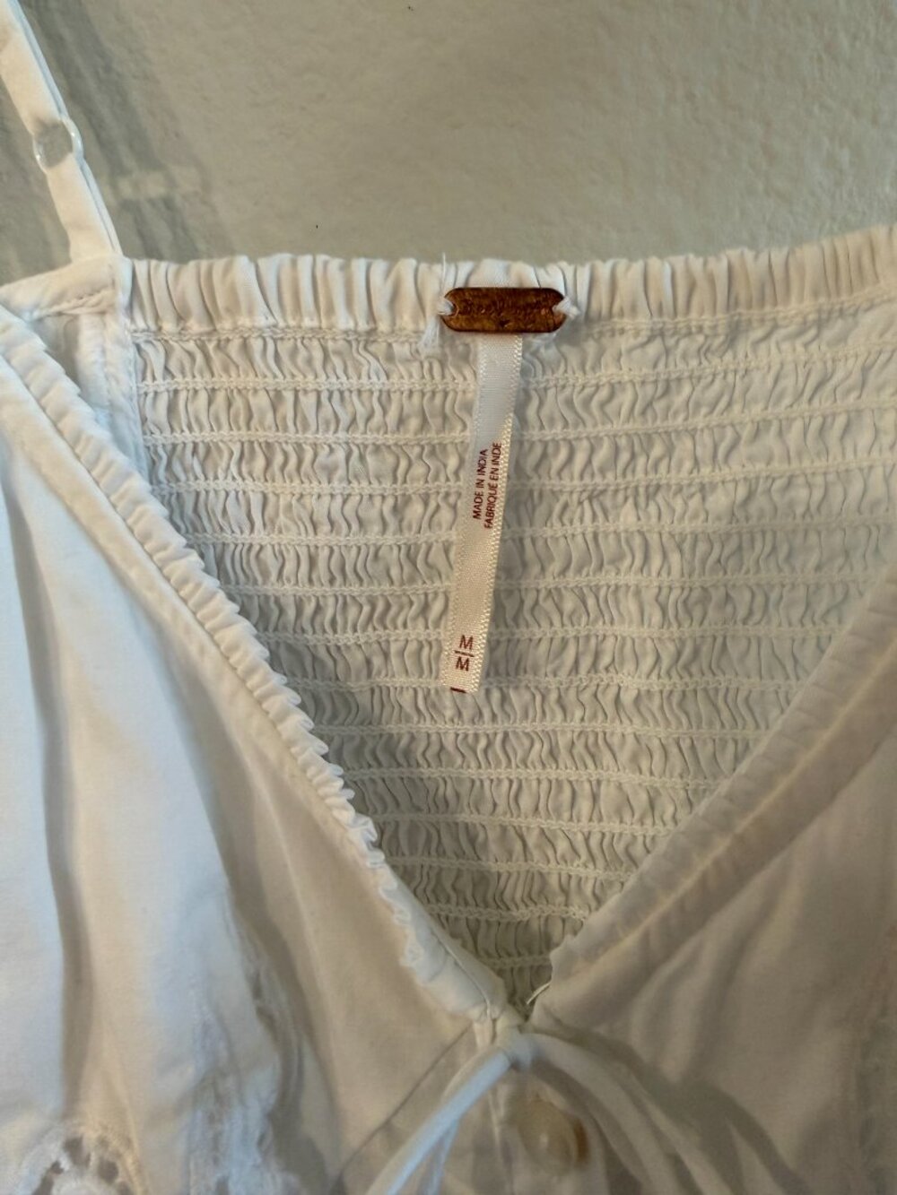 Free People Sweet Sammi Tank Medium White - Picture 3 of 4